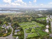 Perspective aérienne d'un lotissement